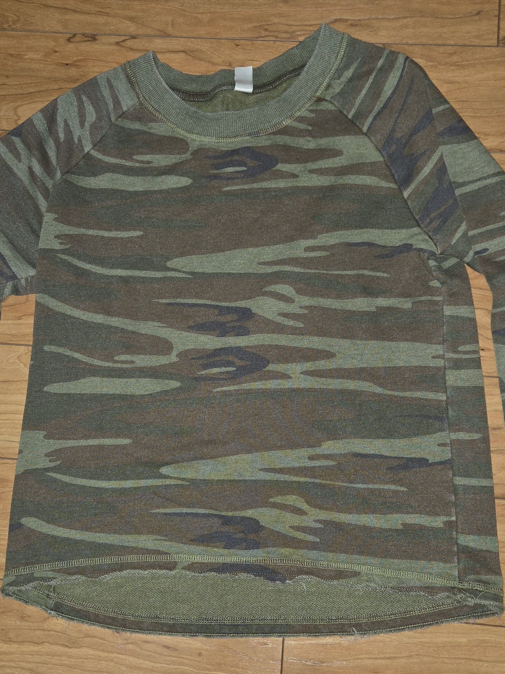 Alternative Olive & Dark Green Camo Crewneck Sweater